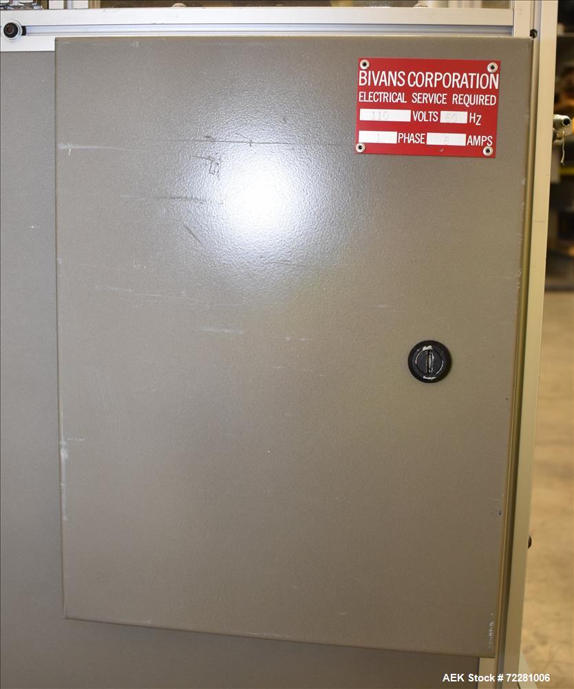 Used Bivans Model 54L Semi Automatic Vertical Cartoner (carton former and botto