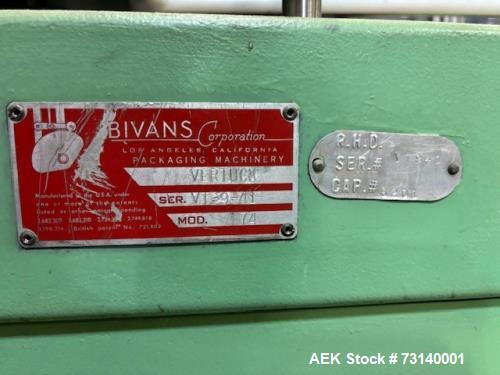 Bivans Vertuck Model 74 Semi Automatic Vertical Cartoner.