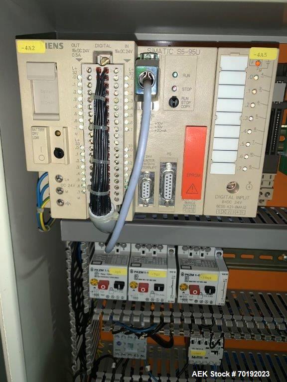 Used Brunner Model VC Vertical Tuck Intermittent Motion Cartoner.