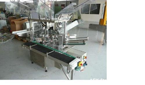 Used CMA Minicompact Vertical Vial Cartoner.  Maximum output 35 cartons/minute, vial diameter 1.8" - 2.6" (46 - 66 mm), vial height 3.2" - 5.6" (83 - 143 mm), carton sizes (LxWxH) 0.8" - 4.7" (20 - 1...