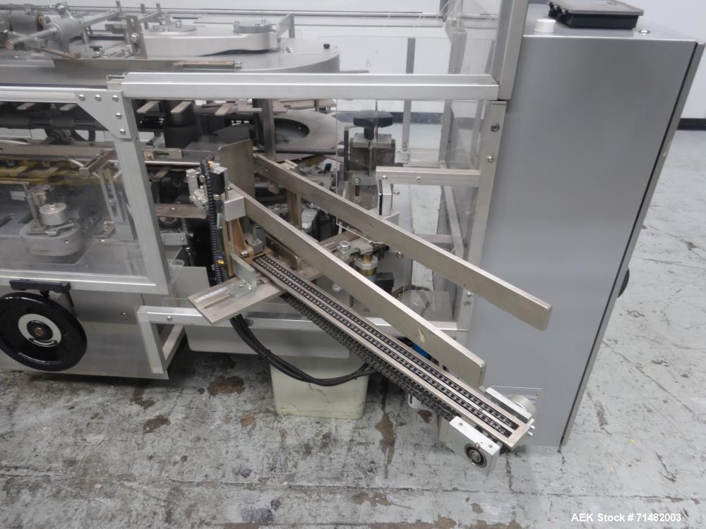 Used CAM Model AV Vertical Cartoner With Automatic Bottle Loader