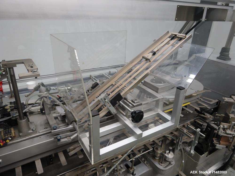Used CAM Model AV Vertical Cartoner With Automatic Bottle Loader