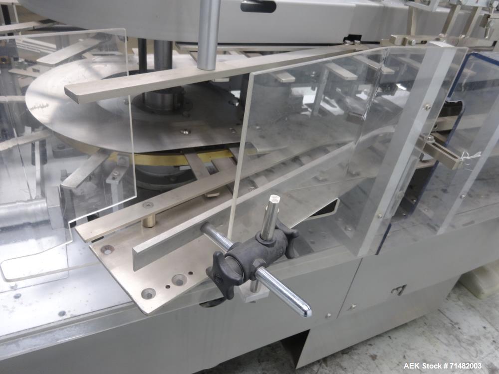 Used CAM Model AV Vertical Cartoner With Automatic Bottle Loader