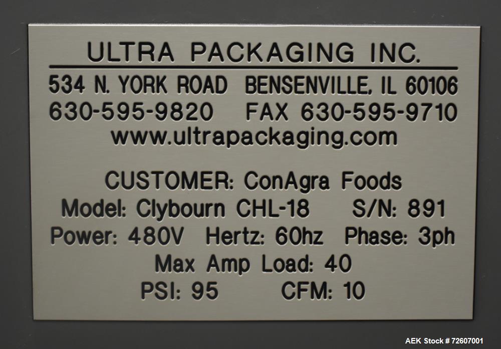 Clybourn Model CHL-18 Club Store Large Center Vertical Hot Melt Cartoner