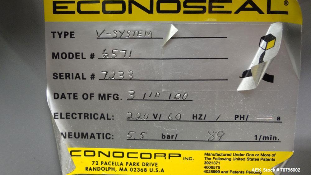 Used- Econocorp Model 6932 V-System Semi Automatic Vertical Cartoner
