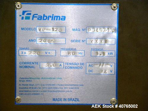Unused- Fabrima VP-120 Semi- Automatic Continuous Motion Vertical Cartoner.