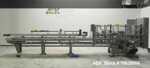 Used Jones Semi-Automatic Continuous Motion Vertical Hot Melt Glue Cartoner