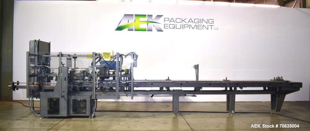 Used Jones Semi-Automatic Continuous Motion Vertical Hot Melt Glue Cartoner