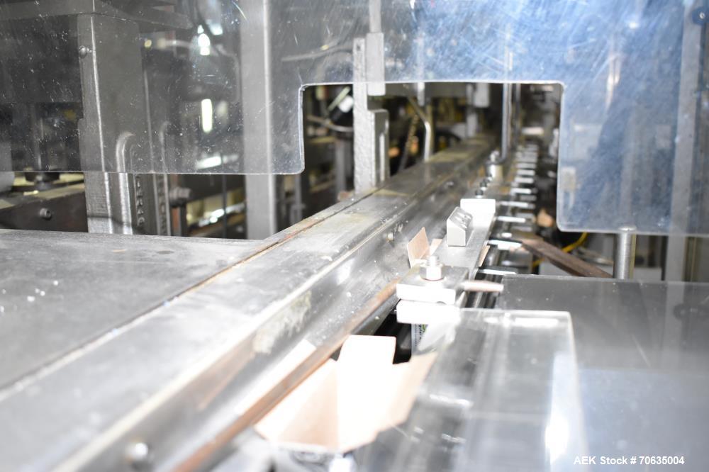 Used Jones Semi-Automatic Continuous Motion Vertical Hot Melt Glue Cartoner
