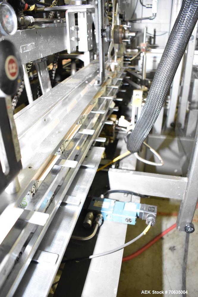 Used Jones Semi-Automatic Continuous Motion Vertical Hot Melt Glue Cartoner