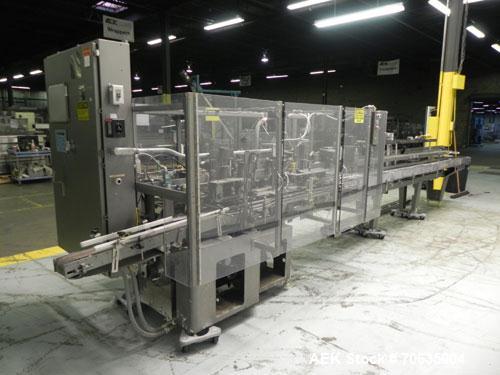 Used Jones Semi-Automatic Continuous Motion Vertical Hot Melt Glue Cartoner