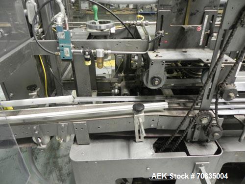 Used Jones Semi-Automatic Continuous Motion Vertical Hot Melt Glue Cartoner