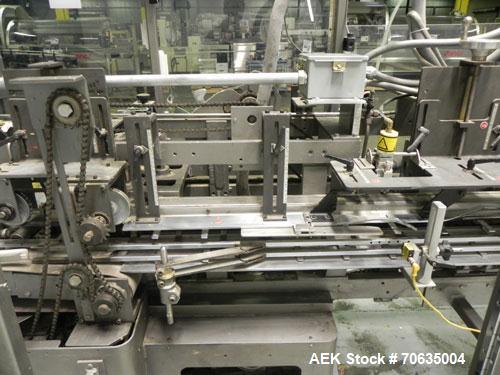 Used Jones Semi-Automatic Continuous Motion Vertical Hot Melt Glue Cartoner