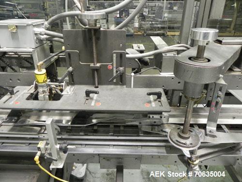 Used Jones Semi-Automatic Continuous Motion Vertical Hot Melt Glue Cartoner