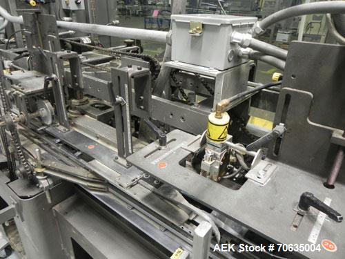 Used Jones Semi-Automatic Continuous Motion Vertical Hot Melt Glue Cartoner