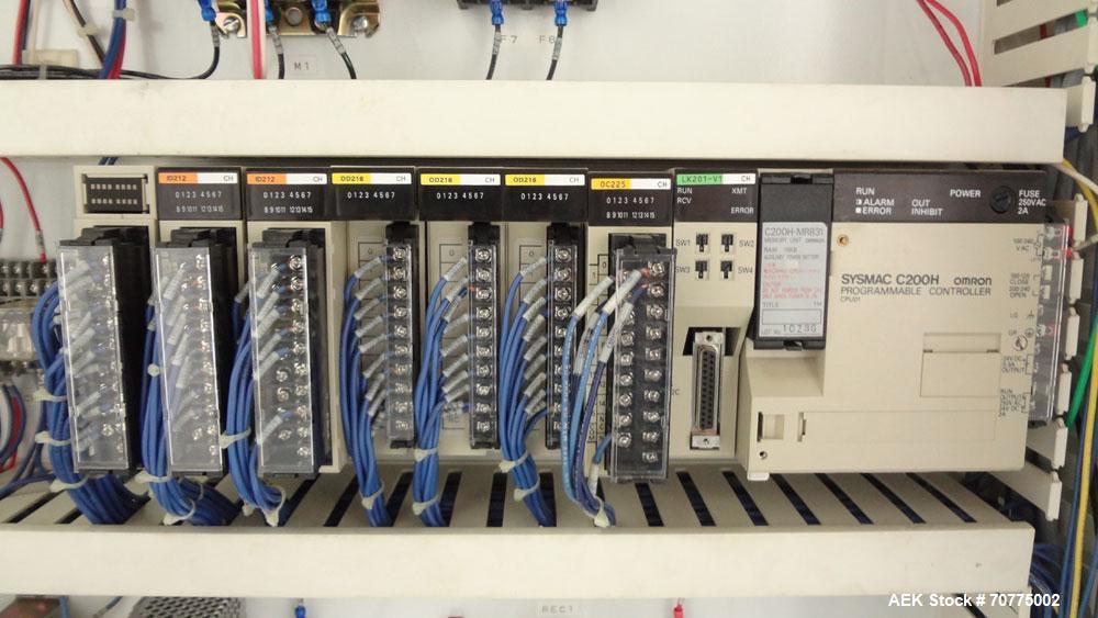 Used Jones CMV-5 Semi- Automatic Vertical Cartoner with bottle loader