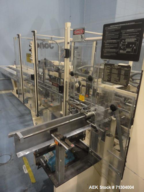 Used Jones Model CMV5 Semi-Automatic Reverse Tuck with Coder