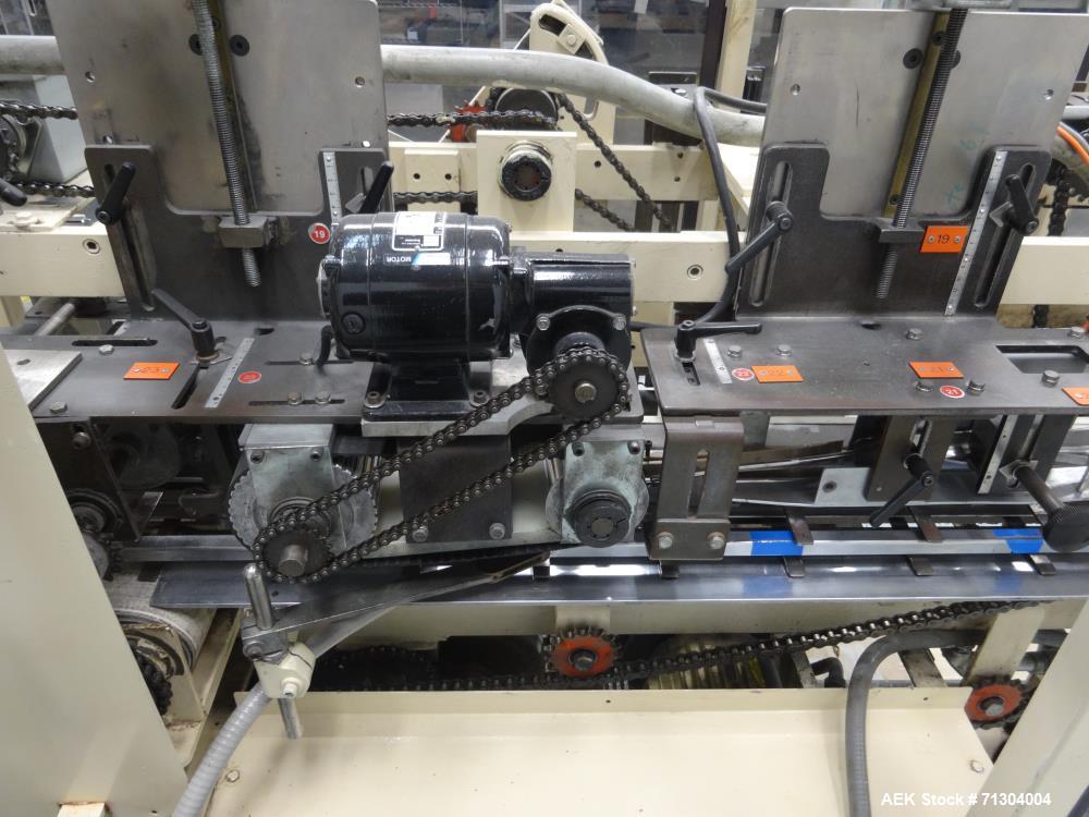 Used Jones Model CMV5 Semi-Automatic Reverse Tuck with Coder