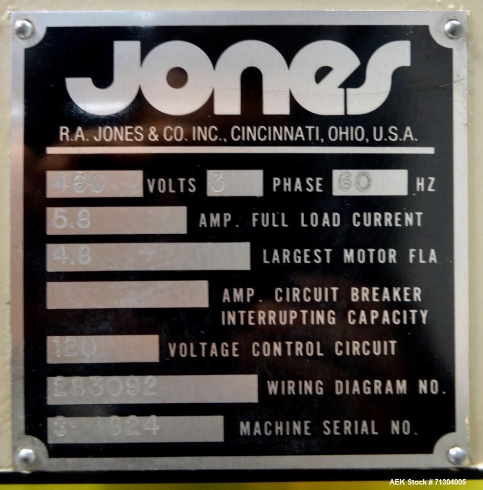 Used Jones Model CMV5 Semi-Automatic Reverse Tuck Cartoner