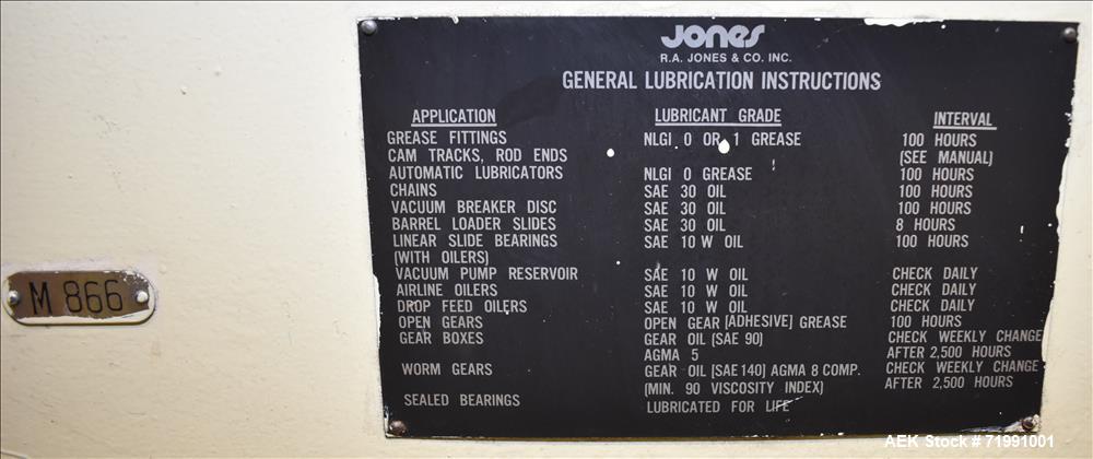 Used Jones CMV5 Semi Automatic Continuous Motion Vertical Tuck Cartoner