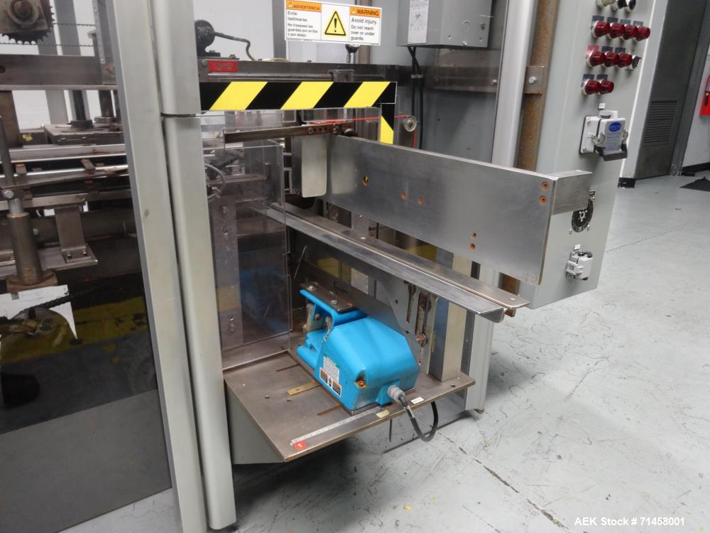Used Jones Model CMV5 Semi Automatic Continuous Motion Vertical Hot Melt Glue C