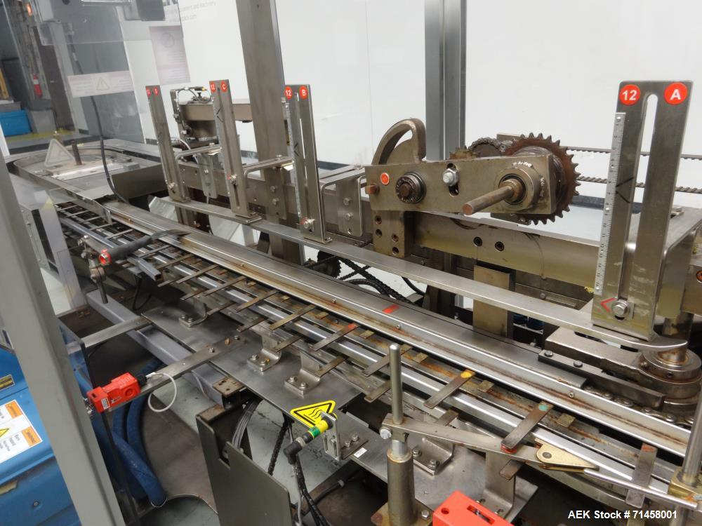 Used Jones Model CMV5 Semi Automatic Continuous Motion Vertical Hot Melt Glue C