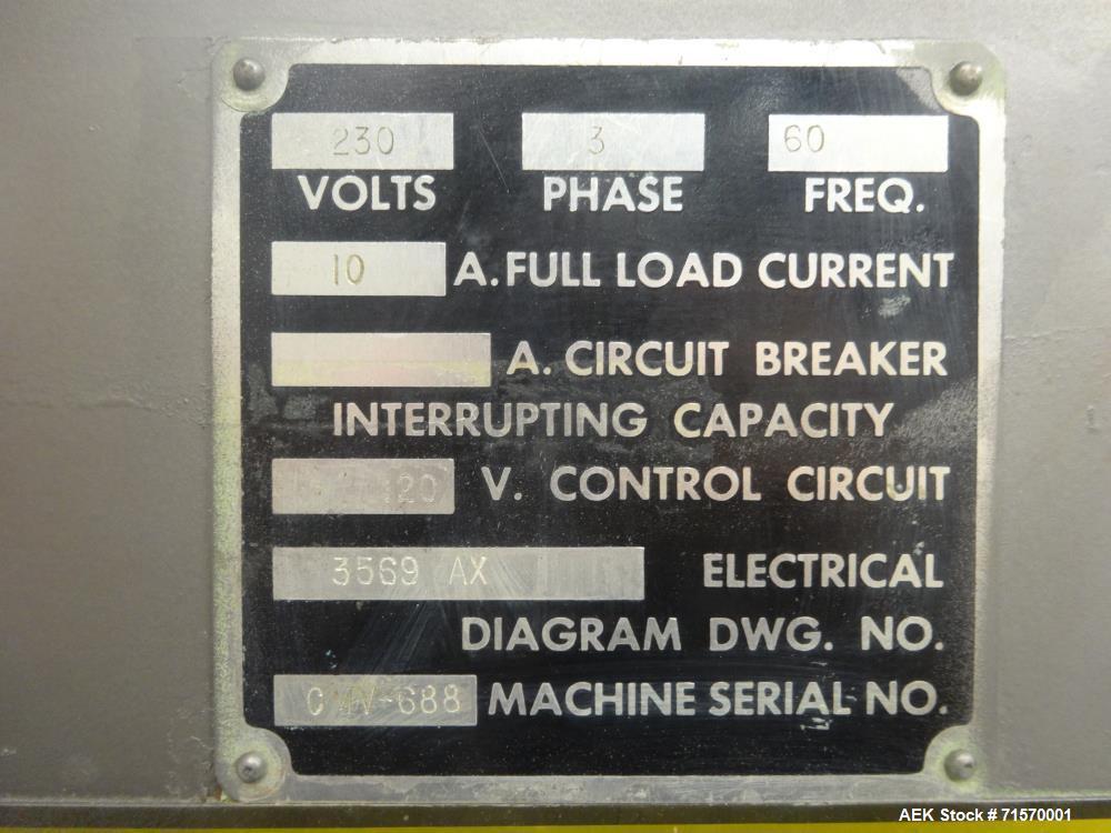 Used Jones Model CMV5 Semi-Automatic Continuous Motion Vertical Load Cartoner