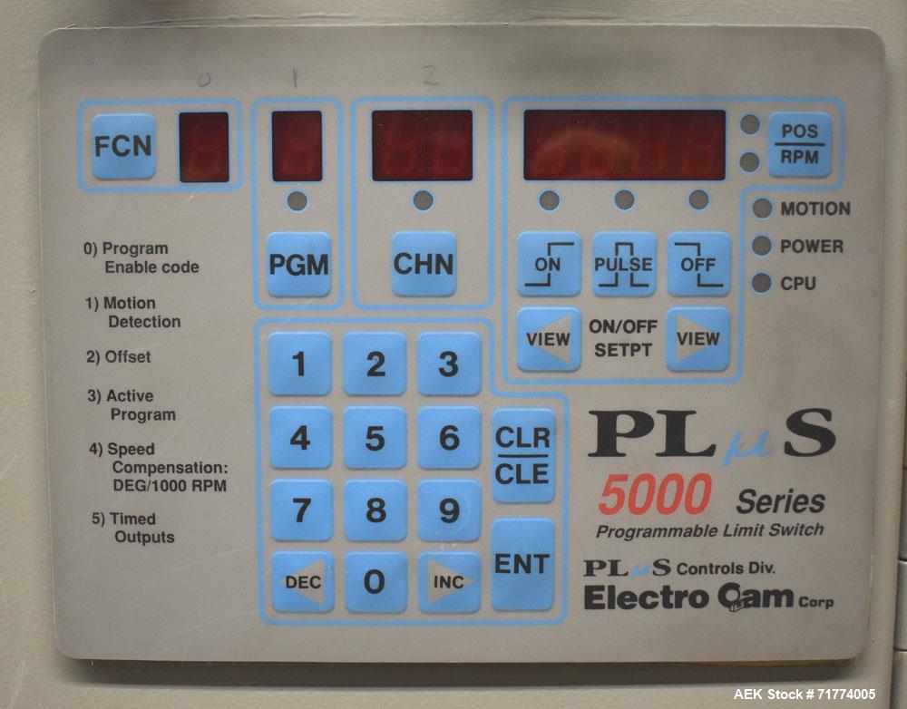 Used Jones Model CMV5 Semi Automatic Continuous Motion Vertical Tuck Cartoner