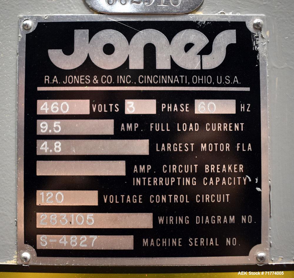 Used Jones Model CMV5 Semi Automatic Continuous Motion Vertical Tuck Cartoner