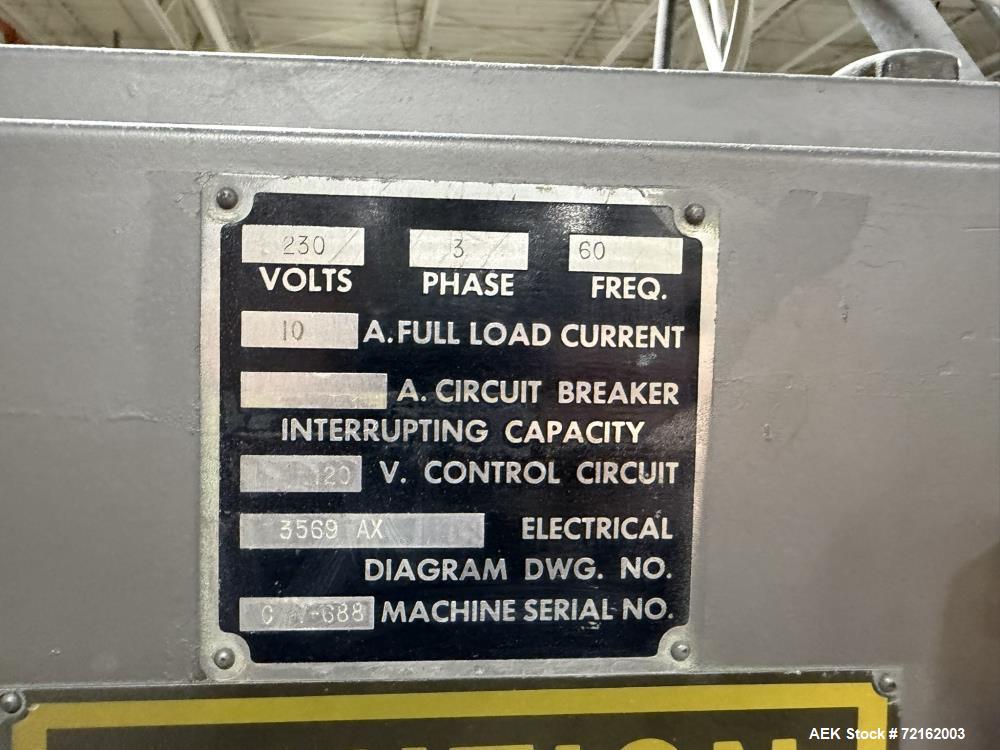 Used Jones CMV5 Semi-Automatic Continuous Motion Vertical Tuck Cartoner – Pharmaceutical Cartoning System