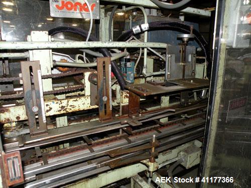 Used Jones CMV8 Continuous Motion Vertical Cartoner.