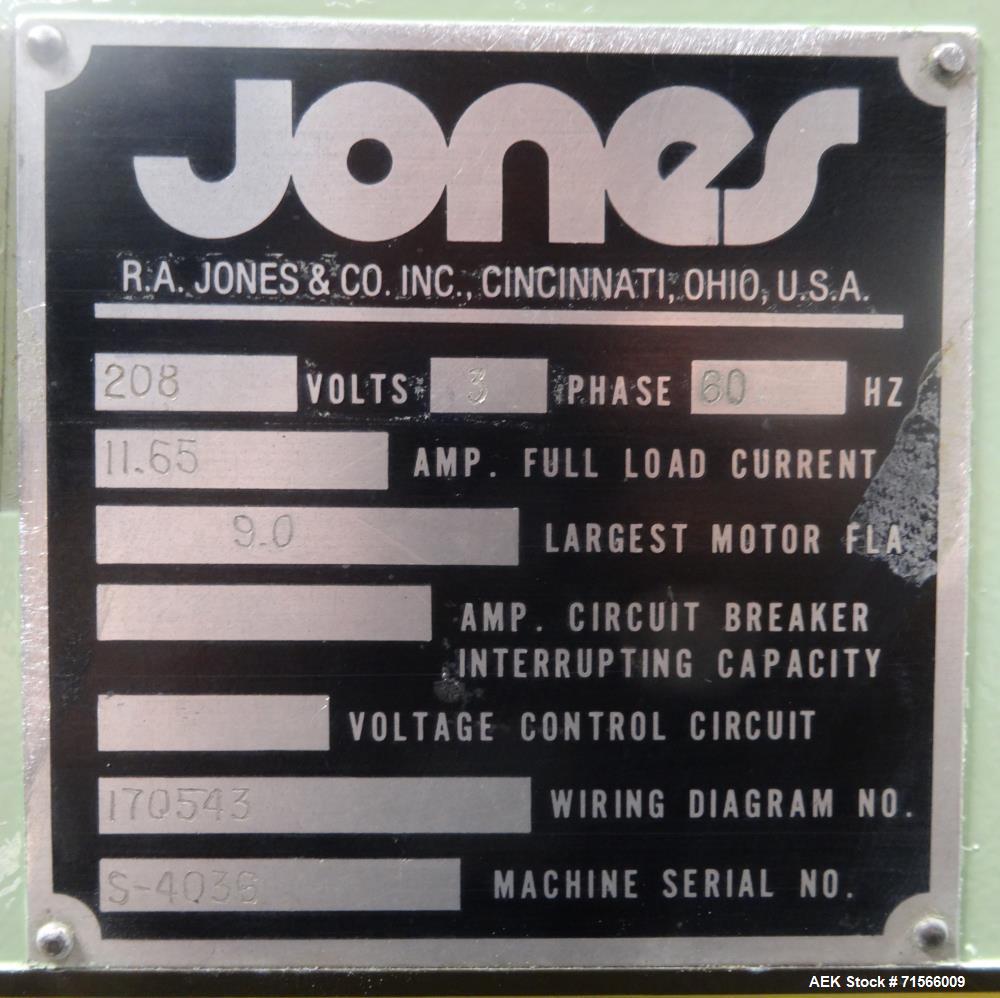 Used Jones CMV5 Semi Automatic Continuous Motion Vertical Tuck Cartoner
