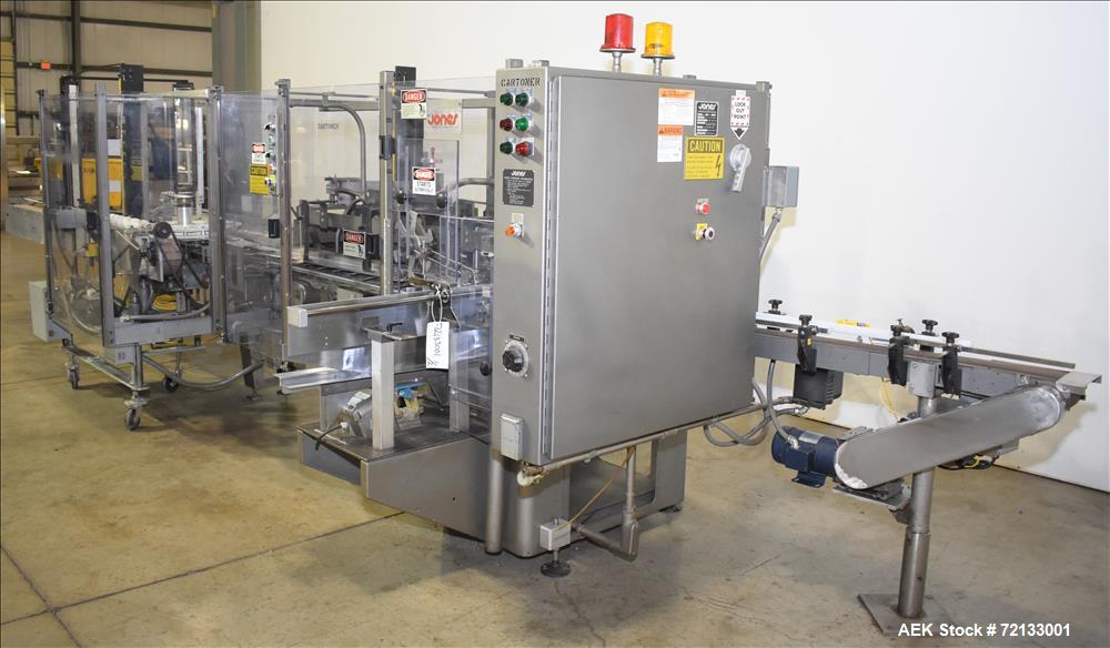 Used Jones Model CMV-5 Semi- Automatic Vertical Tuck Cartoner