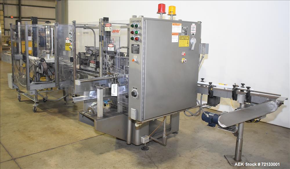 Used- Jones Model CMV-5 Semi- Automatic Vertical Tuck Cartoner