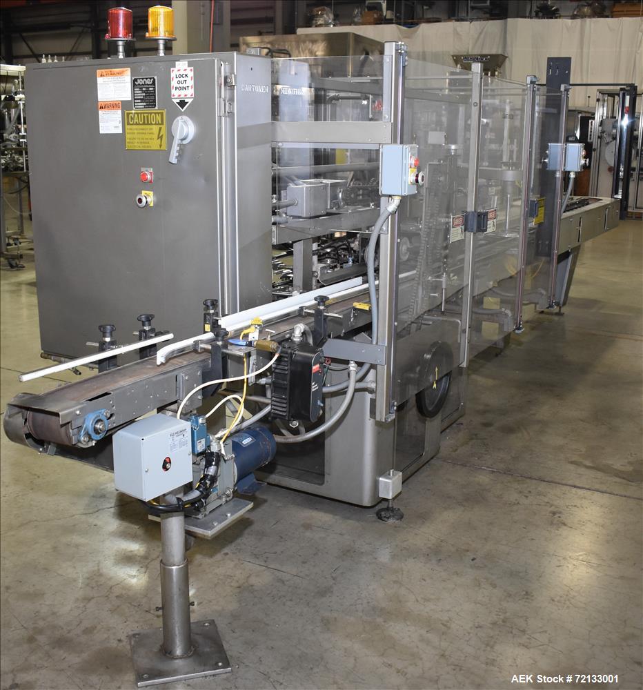 Used Jones Model CMV-5 Semi- Automatic Vertical Tuck Cartoner