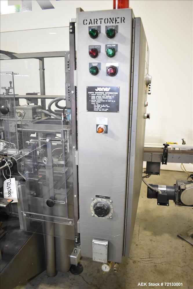 Used Jones Model CMV-5 Semi- Automatic Vertical Tuck Cartoner
