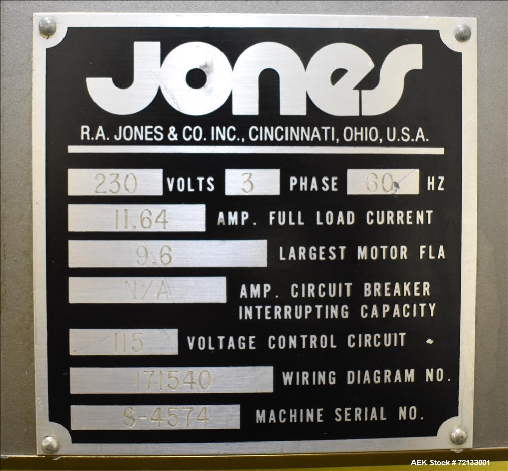 Used Jones Model CMV-5 Semi- Automatic Vertical Tuck Cartoner