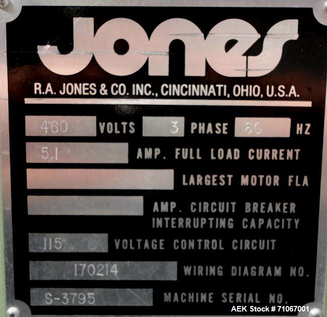 Used- Jones Model IMV5 Intermittent Motion Vertical Tuck Cartoner
