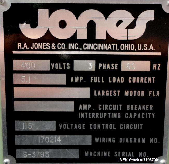Used Jones Model IMV5 Intermittent Motion Vertical Tuck Cartoner
