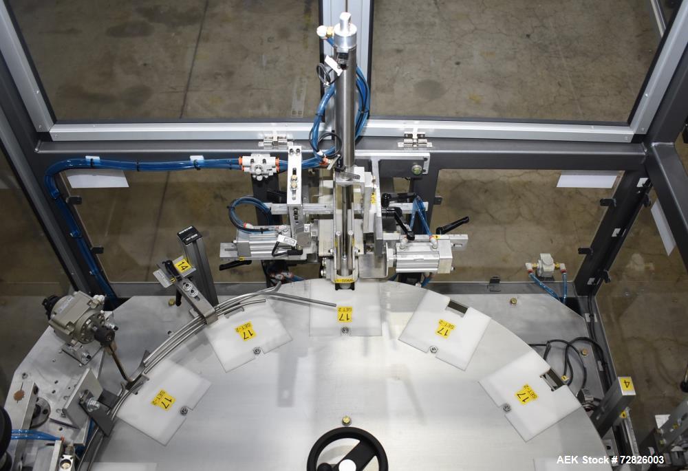 Unused- Endflex (Paxiom) Small Footprint Vertical Cartoner, Model BOXXER KARTNR. Capable of speeds up to 60 CPM (depending on application). Size range: 1" (25mm) to 4.5" (114mm) length x 1" (25mm) to...