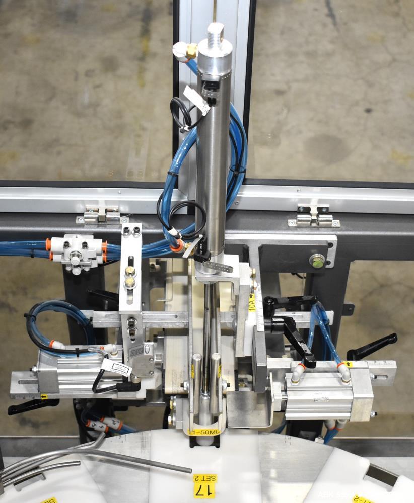 Unused- Endflex (Paxiom) Small Footprint Vertical Cartoner, Model BOXXER KARTNR. Capable of speeds up to 60 CPM (depending on application). Size range: 1" (25mm) to 4.5" (114mm) length x 1" (25mm) to...