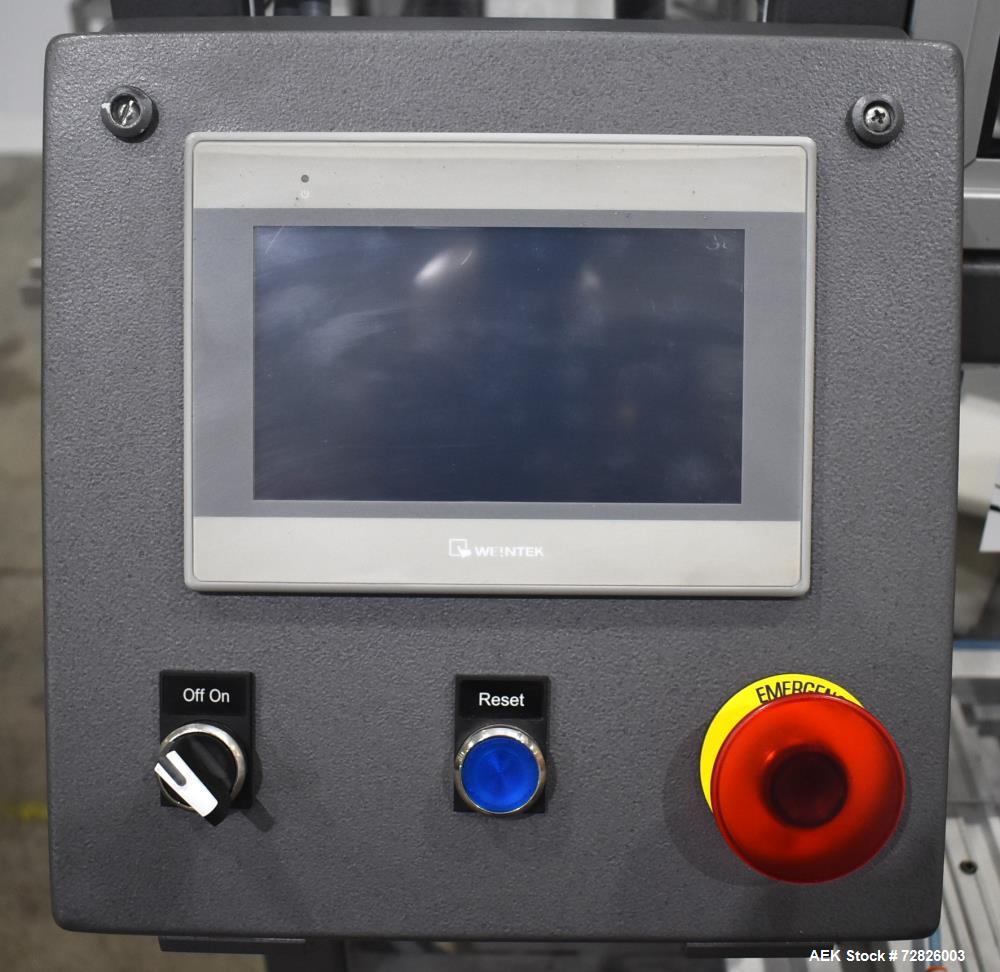 Unused- Endflex (Paxiom) Small Footprint Vertical Cartoner, Model BOXXER KARTNR. Capable of speeds up to 60 CPM (depending on application). Size range: 1" (25mm) to 4.5" (114mm) length x 1" (25mm) to...