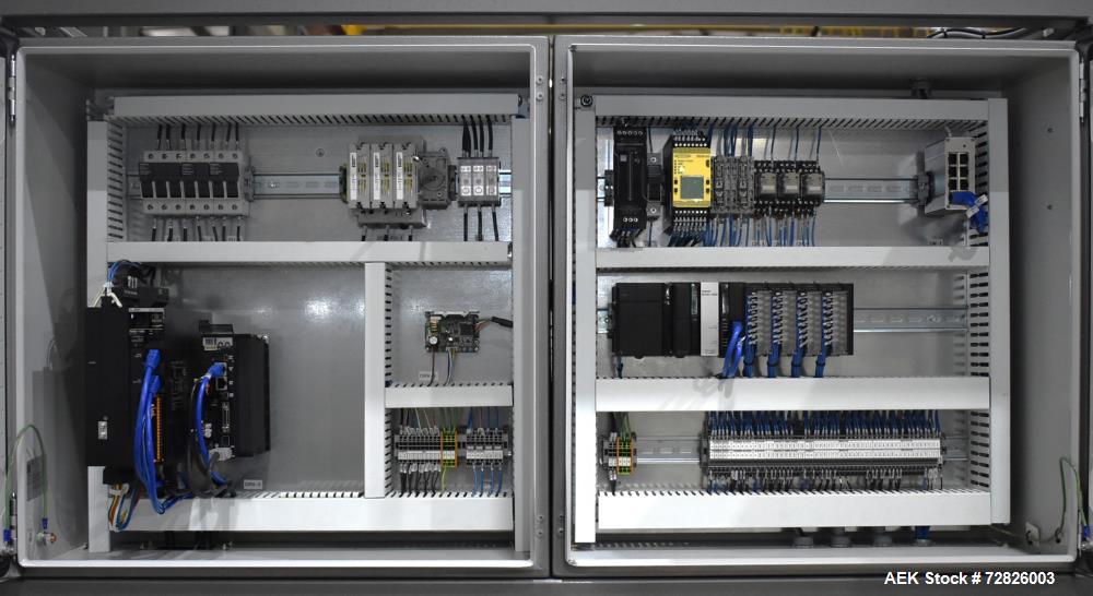 Unused- Endflex (Paxiom) Small Footprint Vertical Cartoner, Model BOXXER KARTNR. Capable of speeds up to 60 CPM (depending on application). Size range: 1" (25mm) to 4.5" (114mm) length x 1" (25mm) to...