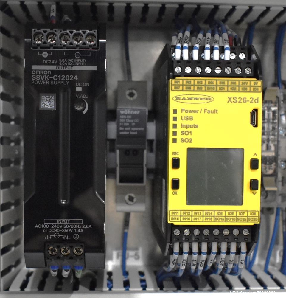Unused- Endflex (Paxiom) Small Footprint Vertical Cartoner, Model BOXXER KARTNR. Capable of speeds up to 60 CPM (depending on application). Size range: 1" (25mm) to 4.5" (114mm) length x 1" (25mm) to...