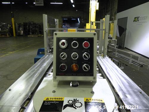 Used Kodiak Tanney Model 601-120 Vertical Cartoner. Capable of speeds up to 120 cartons per minute. Has rotary carton feed, has 9" centers for a carton size range: length 2" to 7", width 1/2" to 3", ...