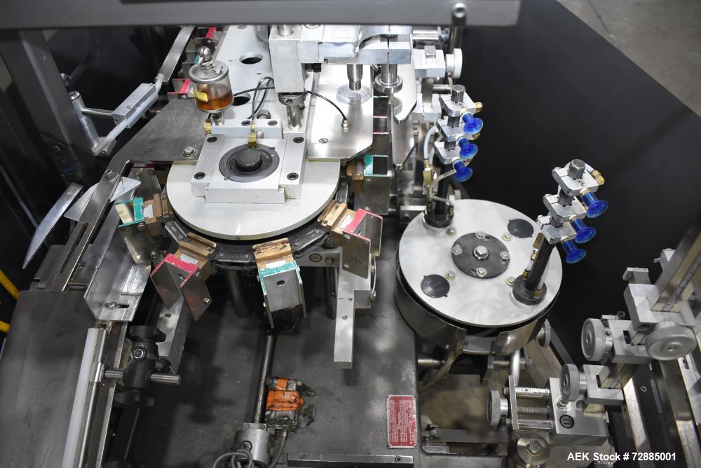 Used-Tisma Vertical Cartoner, Model TC-50E. Capable of speeds to 100 cartons per minute. Currently set up on 3-3/4" centers ...