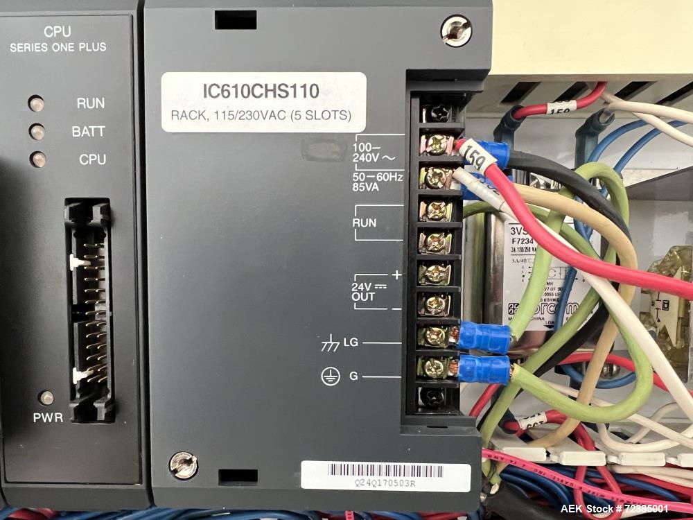 Used-Tisma Vertical Cartoner, Model TC-50E. Capable of speeds to 100 cartons per minute. Currently set up on 3-3/4" centers ...