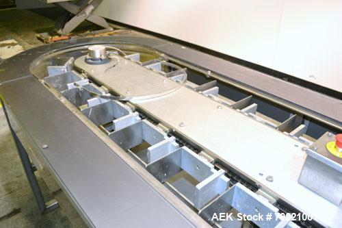 Used Tisma (SWF) VT-100-RH Vertical Cartoner capable of speeds up to 200 cartons per minute. Unit has 7.5" centers for a carton size range: Length 1" to 6.25", Width . 5" to 3" Depth 1.5" to 9". Has ...