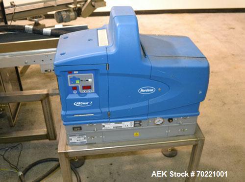 Used Tisma (SWF) VT-100-RH Vertical Cartoner capable of speeds up to 200 cartons per minute. Unit has 7.5" centers for a carton size range: Length 1" to 6.25", Width . 5" to 3" Depth 1.5" to 9". Has ...