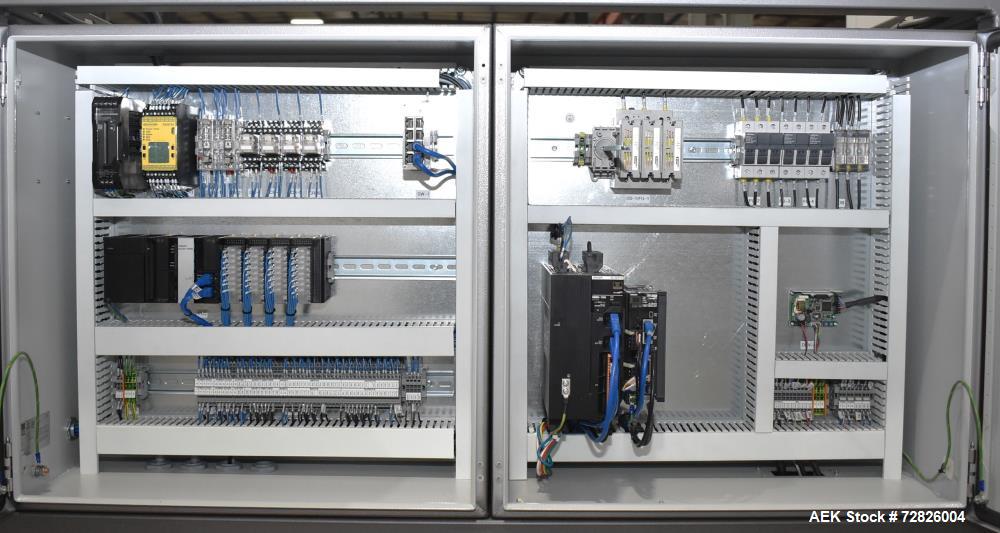 Unused- Endflex (Paxiom) Small Footprint Vertical Cartoner, Model BOXXER KARTNR. Capable of speeds up to 60 CPM (depending on application). Size range: 1" (25mm) to 4.5" (114mm) length x 1" (25mm) to...